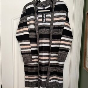 Striped hoodie Sweater size L new